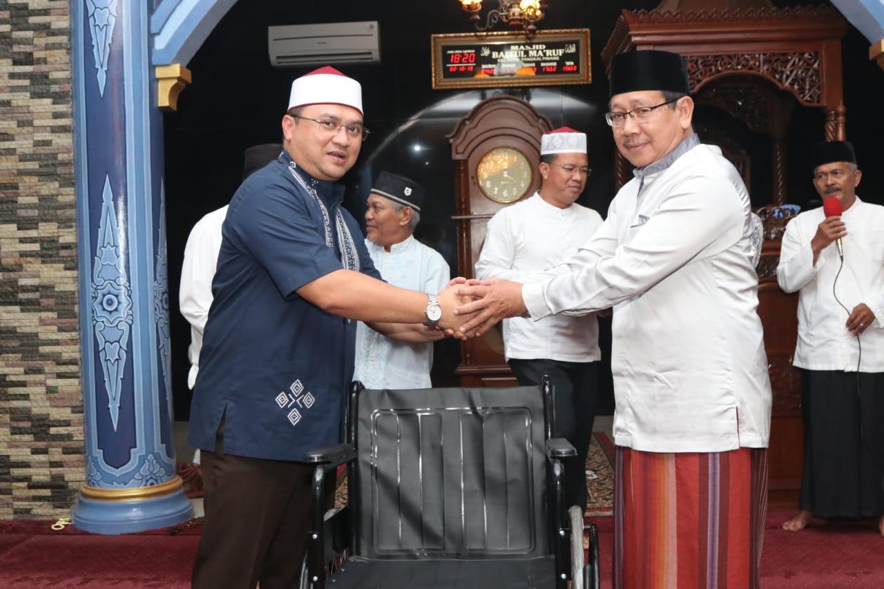 Magrib Mengaji Bersama Gubernur Erzaldi Di Masjid Baitul Ma'Ruf, Rangkui Kota Pangkalpinang