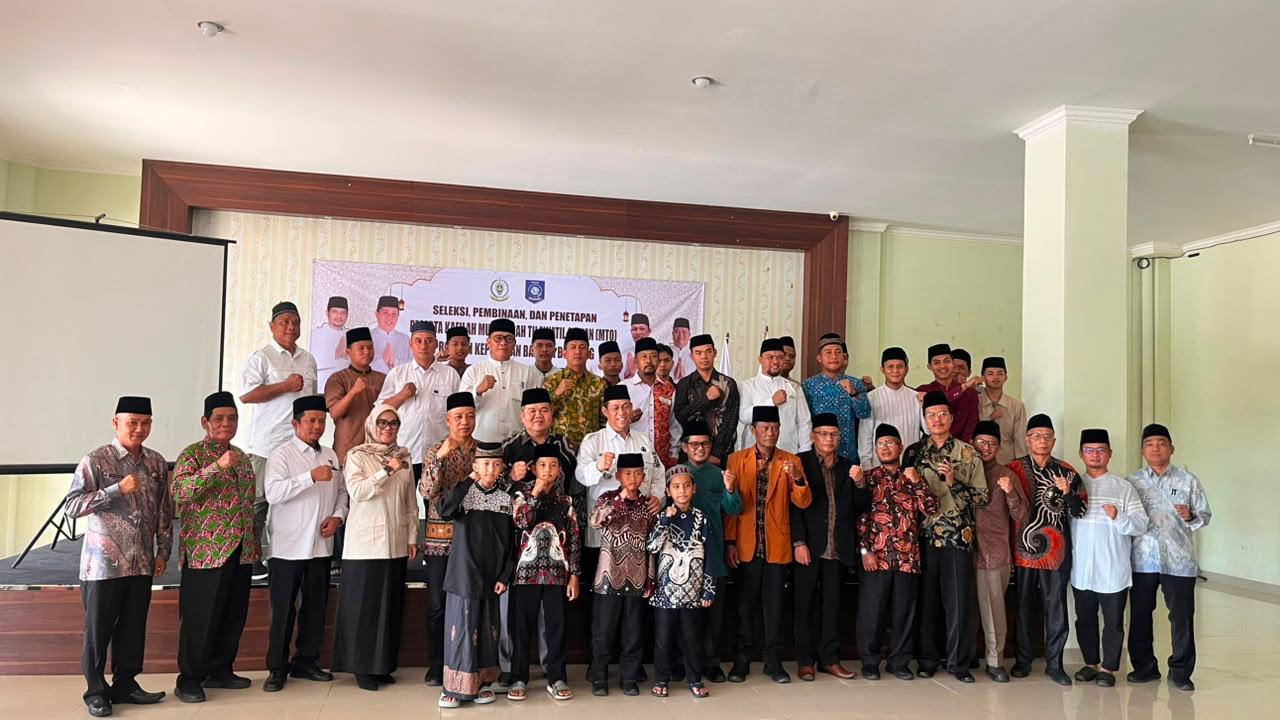 KEGIATAN SELEKSI, PEMBINAAN KHALIFAH MUSABAQAH TILAWA QUR’AN (MTQ) PROVINSI KEPULAUAN BANGKA BELITUNG PADA MTQ NASIONAL XXXI TAHUN 2026 DI SEMARANG, JAWA TENGAH.