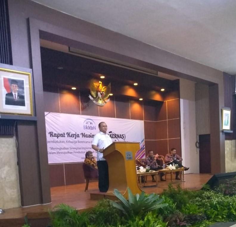 Gubernur Erzaldi Jadi Pembicara Pada Rakernas BKKBN di Jakarta 