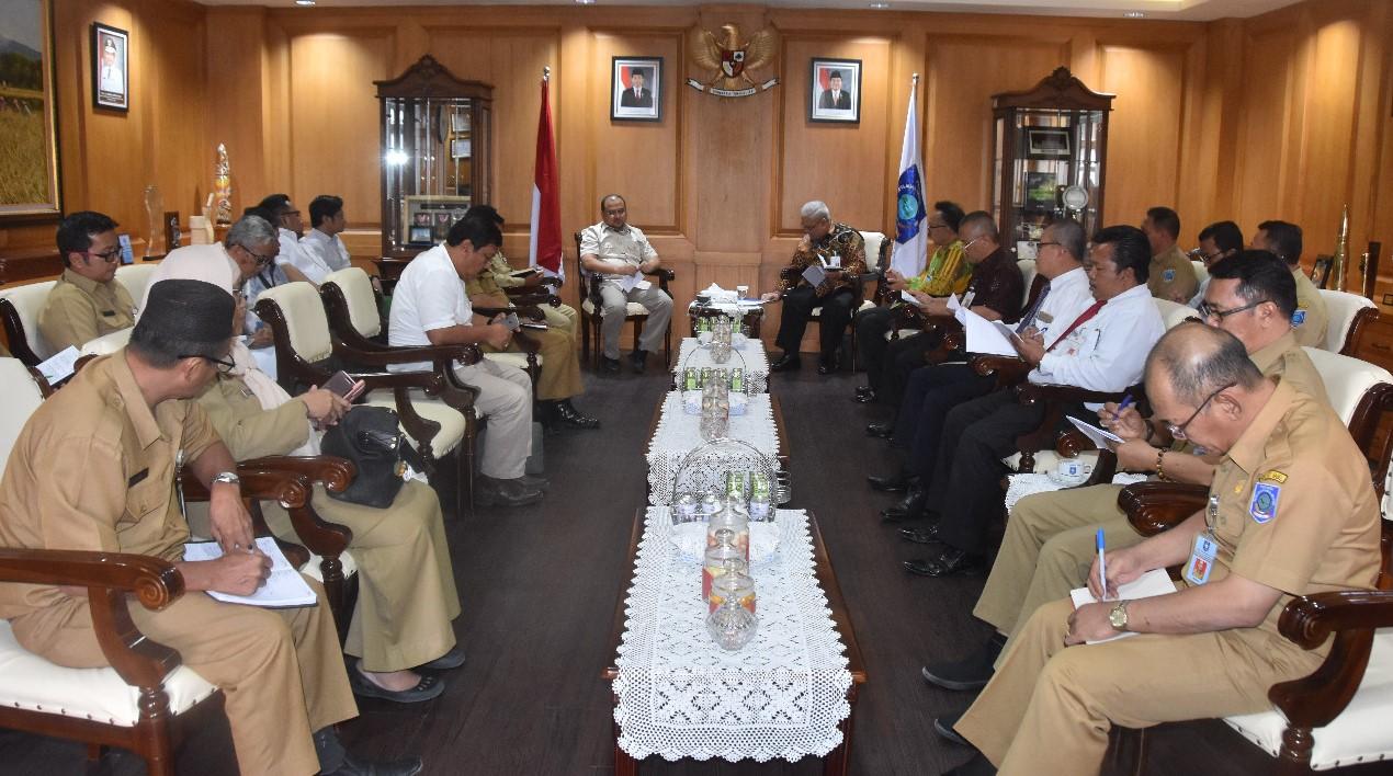 Gubernur bersama OPD Pemprov gelar pertemuan dengan Bank Sumsel Babel 