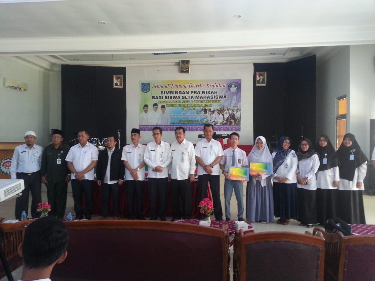 Biro Kesra Babel, Adakan Kegiatan Bimbingan Pranikah Bagi Pelajar