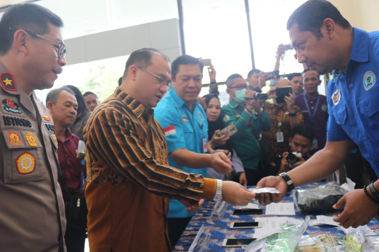 Gubernur Apresiasi Pihak Kepolisian dan  Bea Cukai yang Gagalkan Narkoba Masuk Babel 