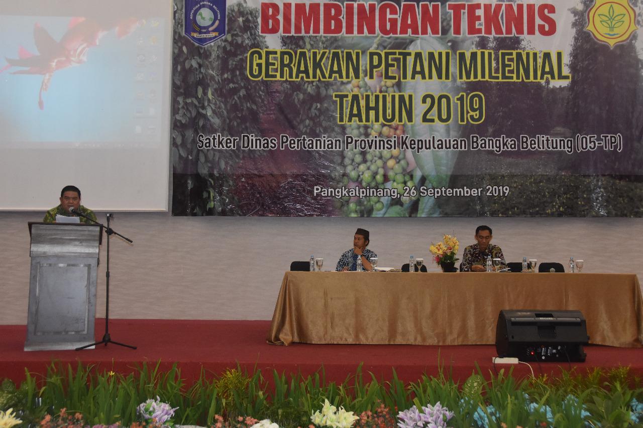 143 Petani Milenial Kabupaten Se-Babel, Ikuti Bimtek Gerakan  Petani Milenial