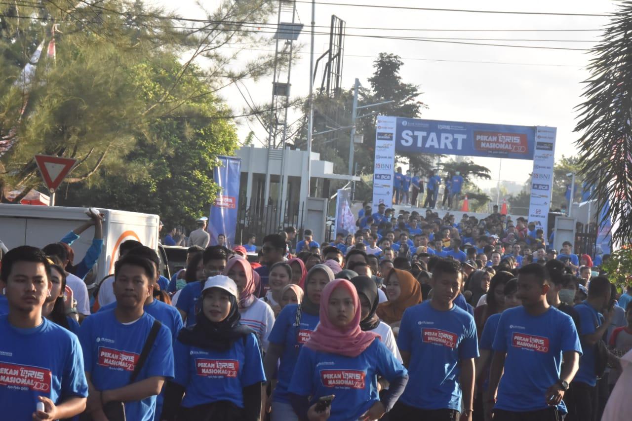 Wagub Lepas Peserta Jalan Sehat Puncak QRIS BI Babel 